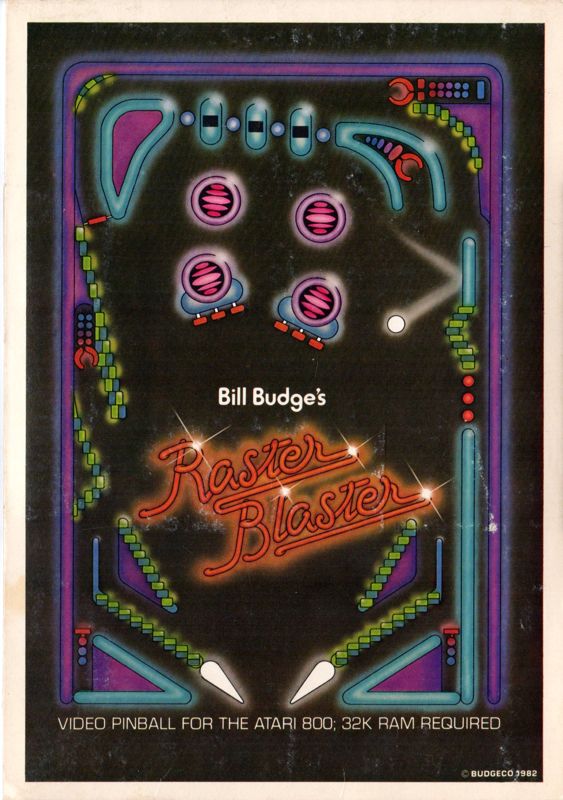 Front Cover for Raster Blaster (Atari 8-bit)