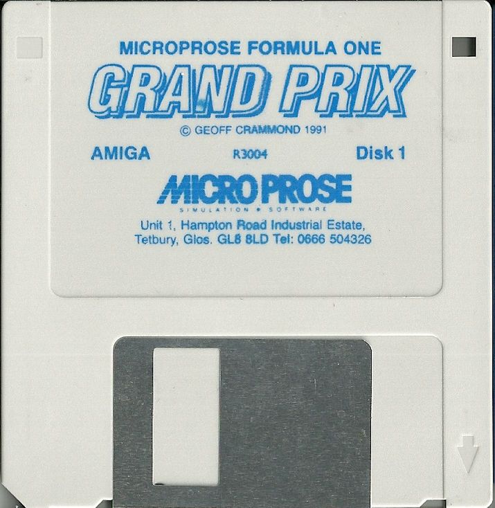 Media for World Circuit (Amiga): Disk 1/4