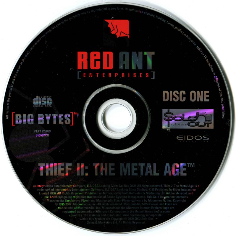 Media for Thief II: The Metal Age (Windows) (Big Bytes release): Disc 1 - Installation