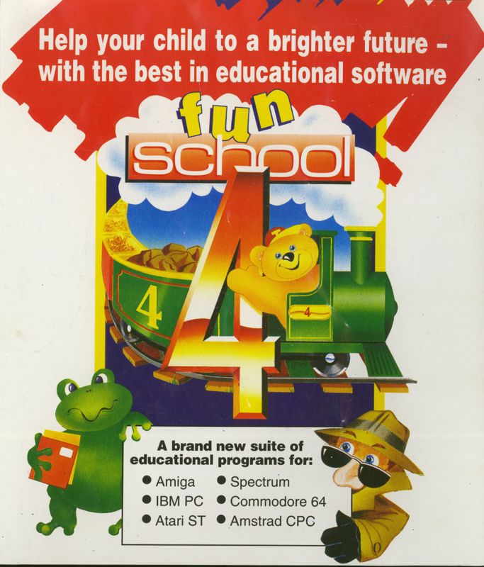 Manual for Fun School 4: for 7 to 11 year olds (Commodore 64): Front