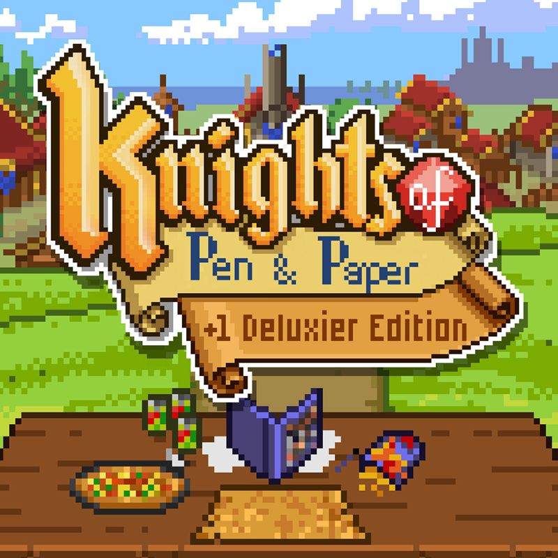 Front Cover for Knights of Pen & Paper: +1 Deluxier Edition (Nintendo Switch) (download release)
