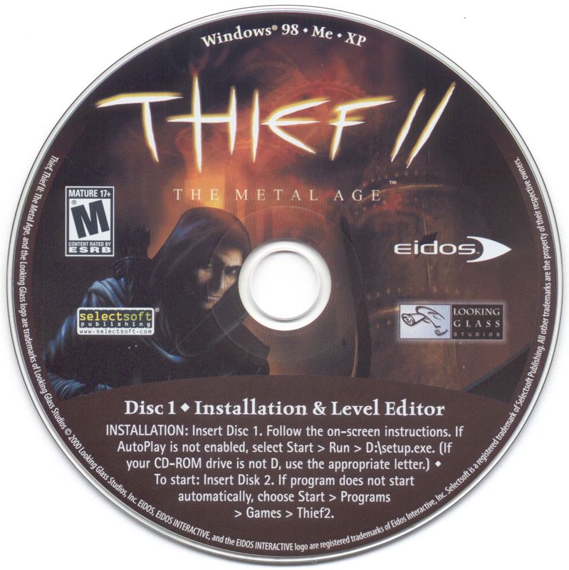 Media for Thief II: The Metal Age (Windows) (Selectsoft Publishing release): Disc 1 - Installation