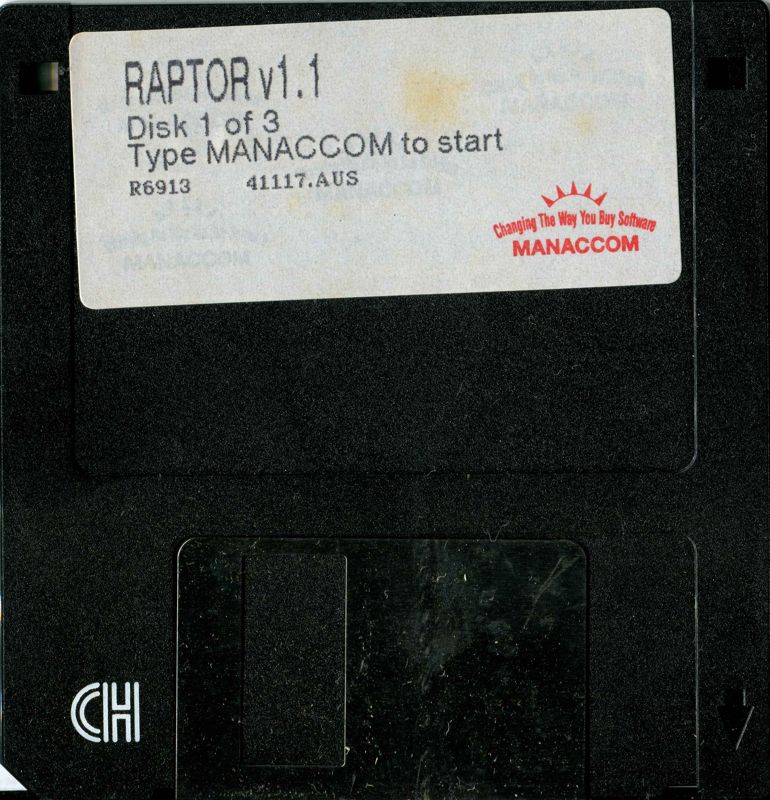 Media for Raptor: Call of the Shadows (DOS): Disc 1