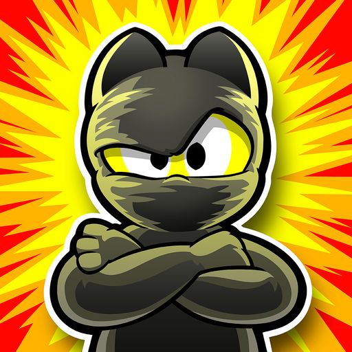 Front Cover for Ninja Hero Cats (iPad and iPhone)