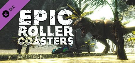 Front Cover for Epic Roller Coasters: T-Rex Kingdom (Windows) (Steam release)