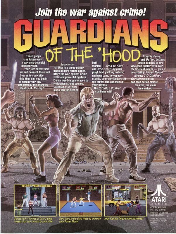 Front Cover for Guardians of the 'Hood (Arcade): Front