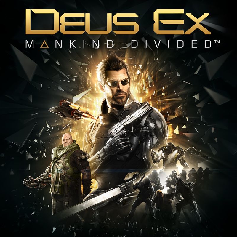 Front Cover for Deus Ex: Mankind Divided (PlayStation 4) (download release)