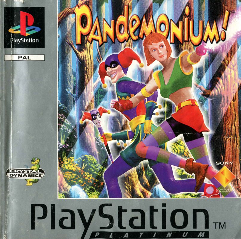 Manual for Pandemonium! (PlayStation) (Platinum release): Front