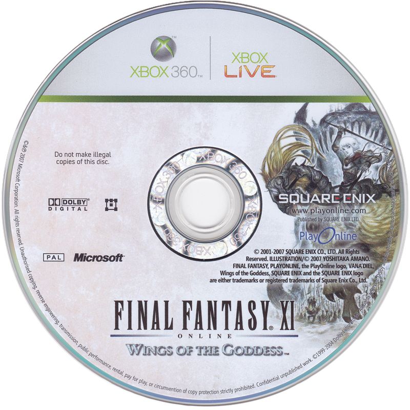 Media for Final Fantasy XI Online: Wings of the Goddess (Xbox 360)