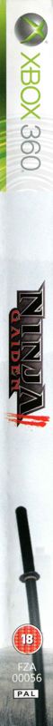Spine/Sides for Ninja Gaiden II (Xbox 360) (Release with BBFC rating)