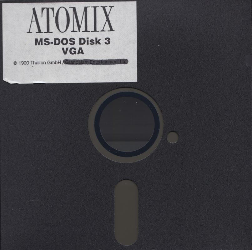 Media for Atomix (DOS) (5.25" Disk release): Disk 3 (VGA)