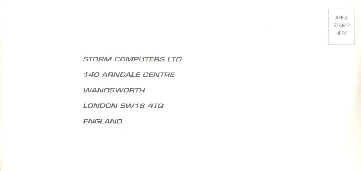Other for Worlds at War: Conflict in the Cosmos (Amiga): Registration Card Front
