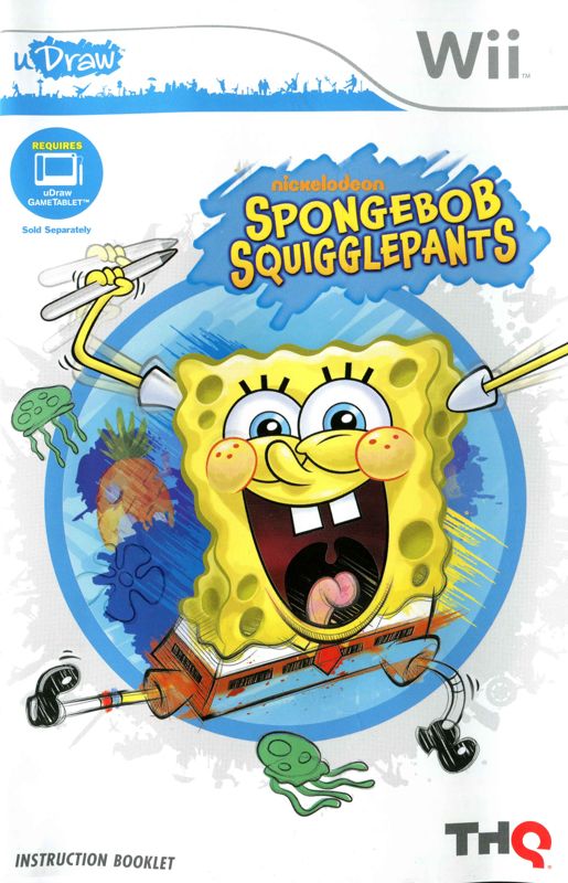 Manual for SpongeBob SquigglePants (Wii): Front