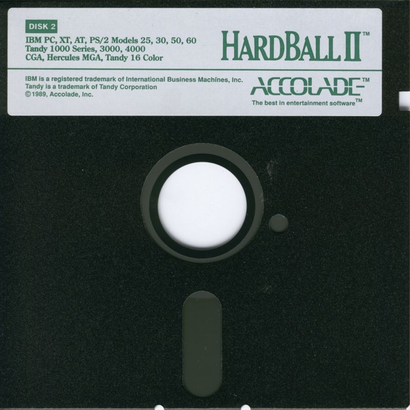 Media for HardBall II (DOS): Disk 2