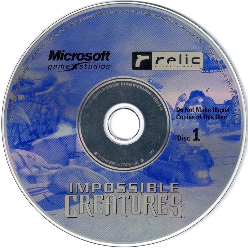 Media for Impossible Creatures (Windows): Disc 1