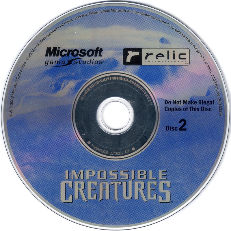 Media for Impossible Creatures (Windows): Disc 2