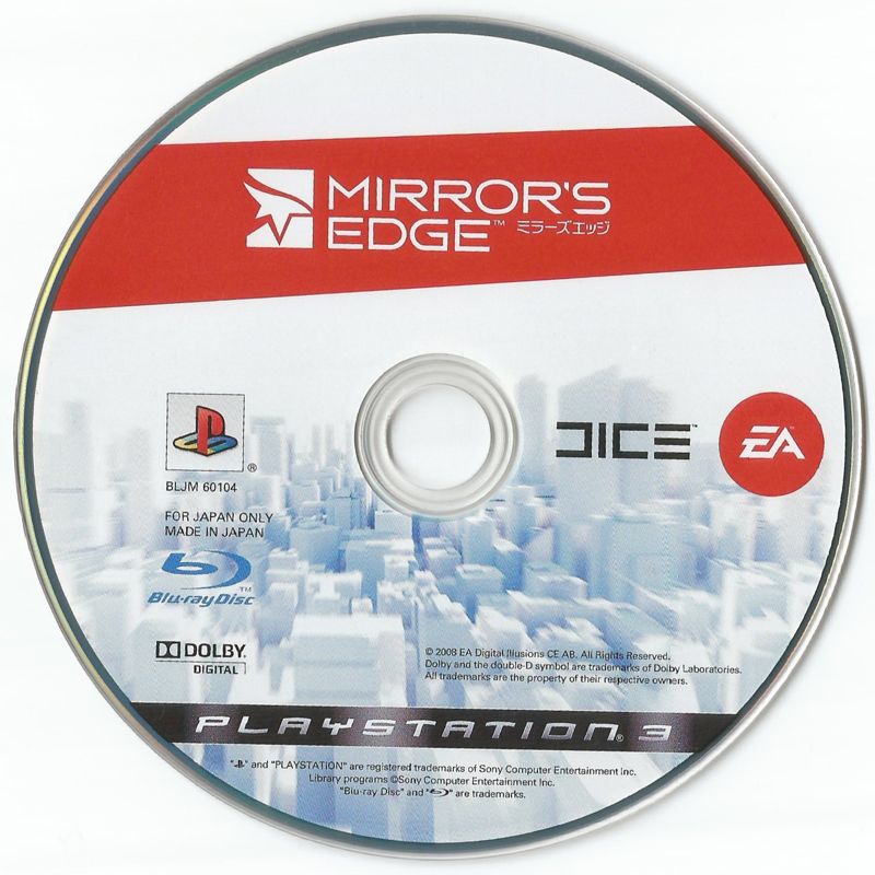 Media for Mirror's Edge (PlayStation 3)