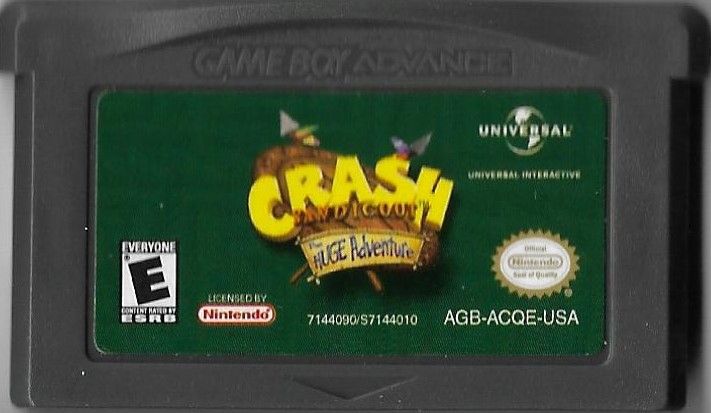 Media for Crash Bandicoot: The Huge Adventure (Game Boy Advance): Front