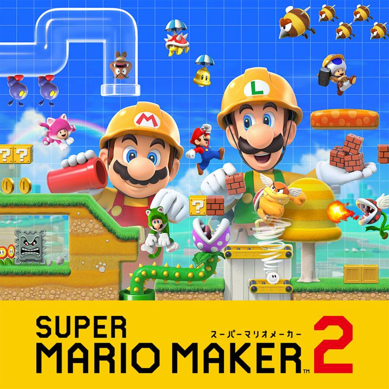Front Cover for Super Mario Maker 2 (Nintendo Switch) (download release): 3rd version