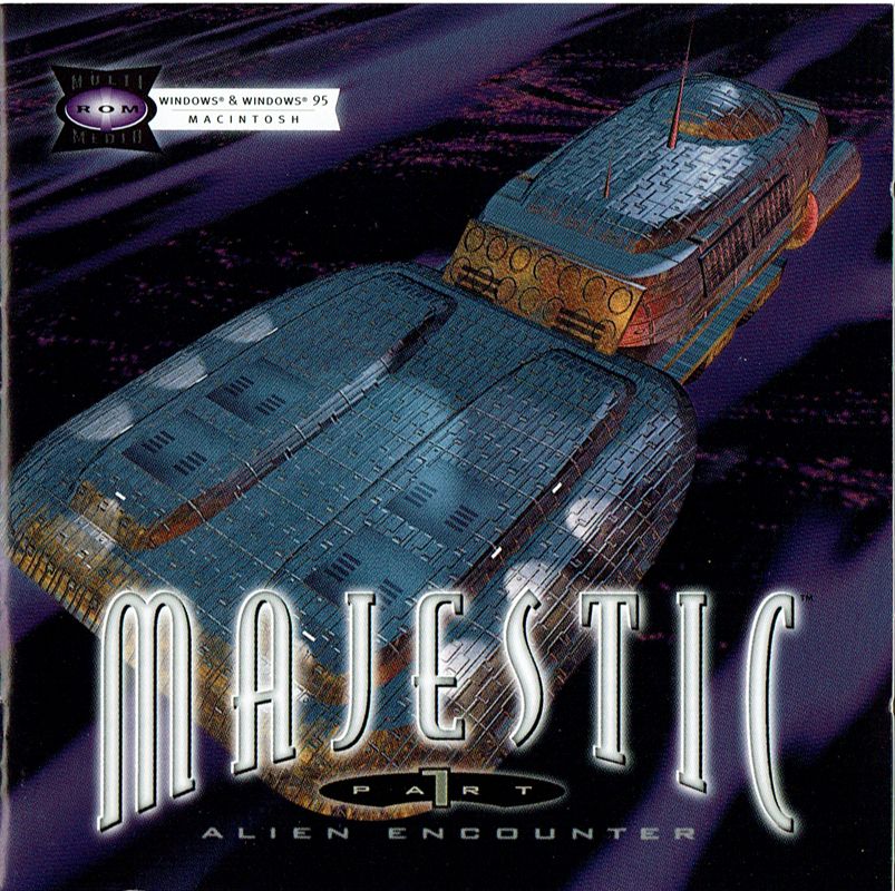 Other for Majestic Part 1: Alien Encounter (Macintosh and Windows 3.x): Jewel Case - Front (also Manual - Front)