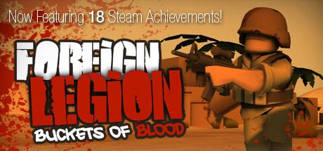 Front Cover for Foreign Legion: Buckets of Blood (Macintosh and Windows) (Steam release): Newer cover version