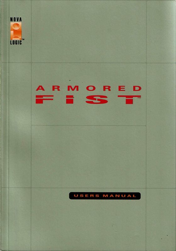 Manual for Armored Fist (DOS) (Complete English Version - 3,5'' Disk release): Front