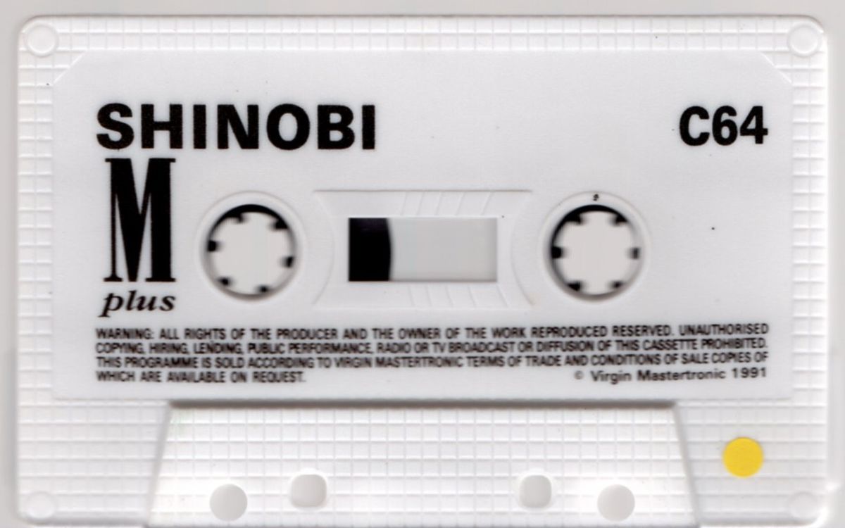 Media for Shinobi (Commodore 64) (Mastertronic Plus Release)