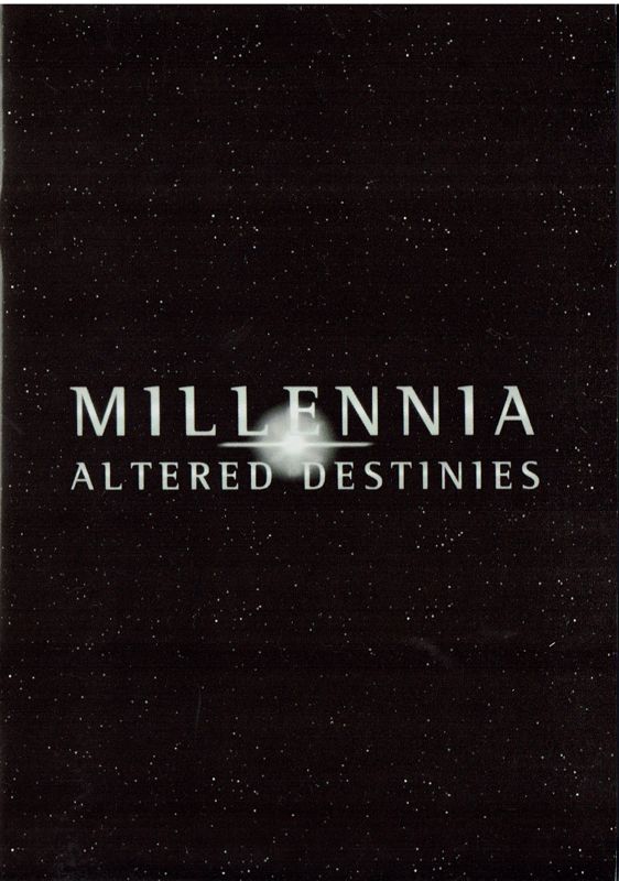 Manual for Millennia: Altered Destinies (DOS): Front