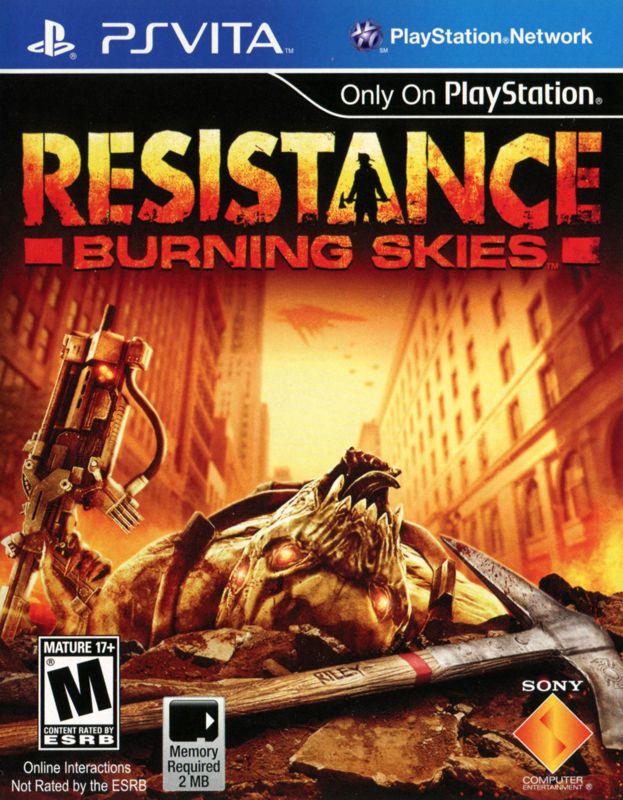 Front Cover for Resistance: Burning Skies (PS Vita)