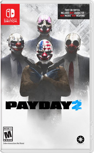 Front Cover for Payday 2 (Nintendo Switch) (download release): 1st version