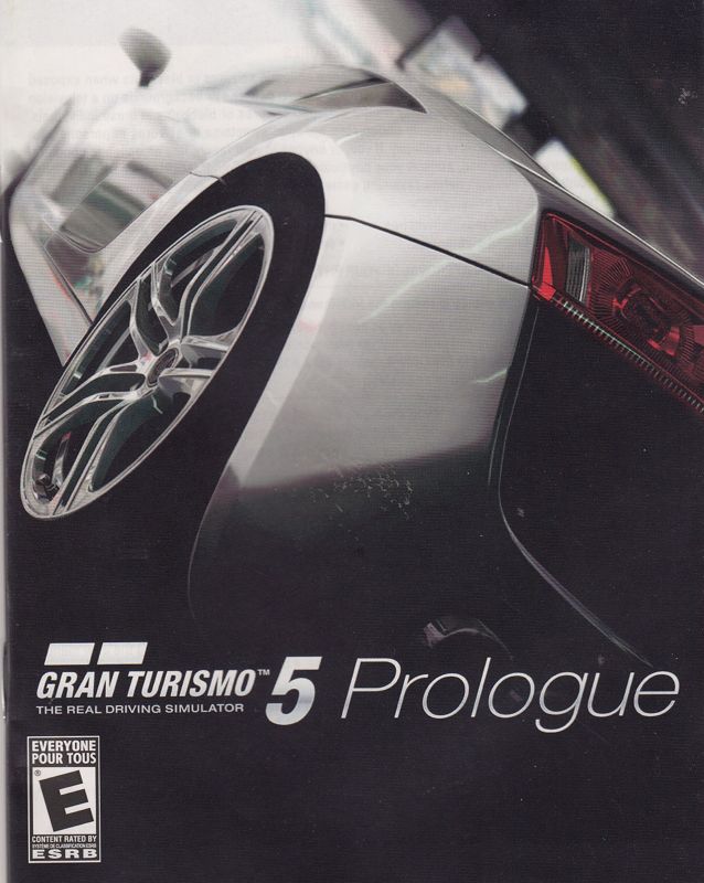 Manual for Gran Turismo 5: Prologue (PlayStation 3): English Manual - Front