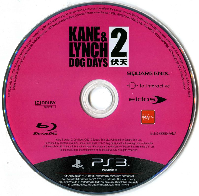 Media for Kane & Lynch 2: Dog Days (PlayStation 3)