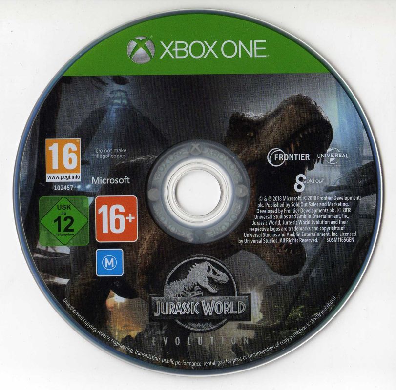 Media for Jurassic World: Evolution (Xbox One)