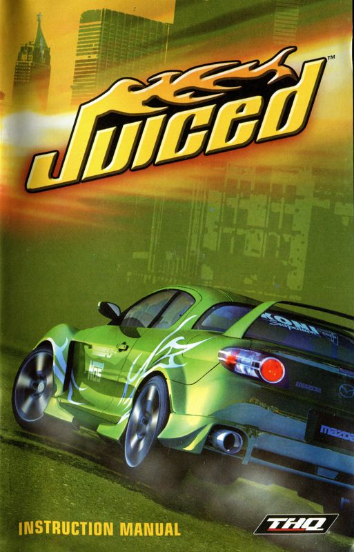 Manual for Juiced (PlayStation 2): Front