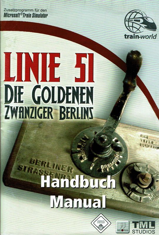 Manual for Linie 51: Die Goldenen Zwanziger Berlins (Windows): Front