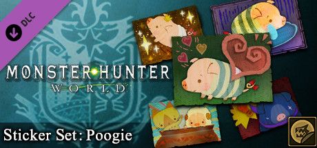 Front Cover for Monster Hunter: World - Sticker Set: Poogie Set (Windows) (Steam release)