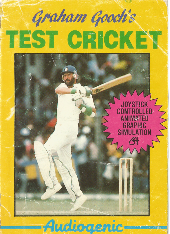 Front Cover for Graham Gooch's Test Cricket (Commodore 64)