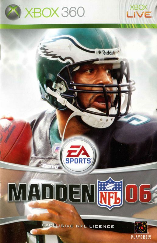 Manual for Madden NFL 06 (Xbox 360): Front