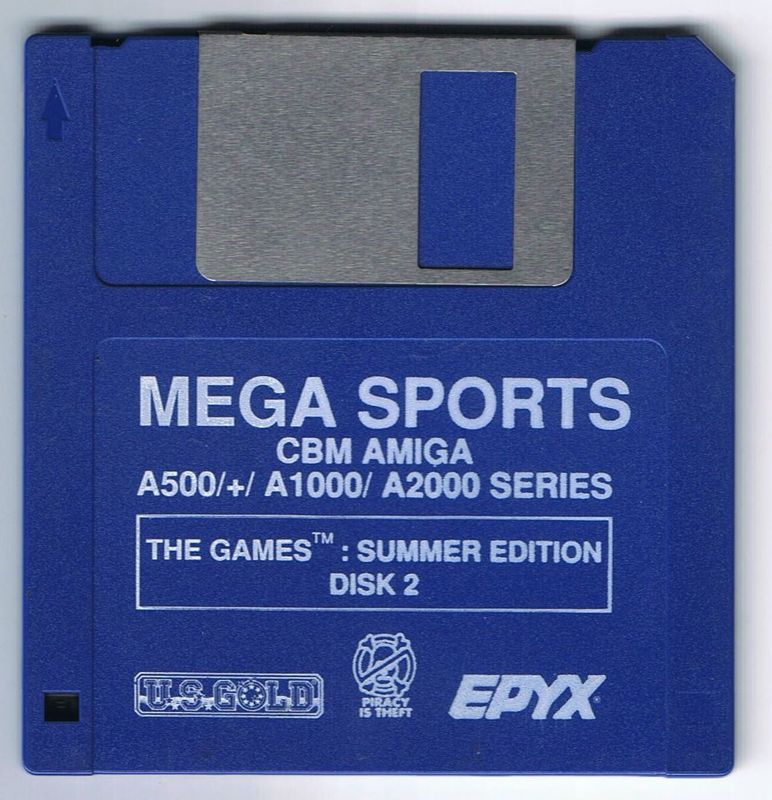 Media for Mega Sports (Amiga) (Amiga A500 A500+ A1000 & A2000 version): The Games: Summer Edition: Disc 2/2