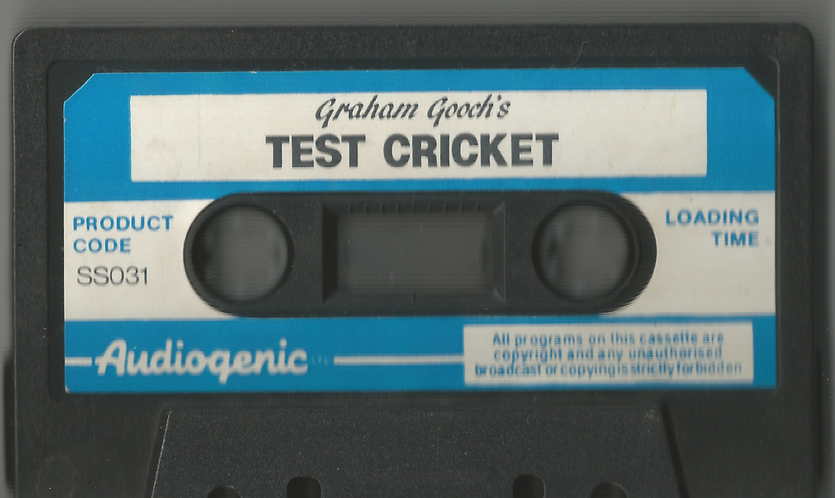 Media for Graham Gooch's Test Cricket (Commodore 64)