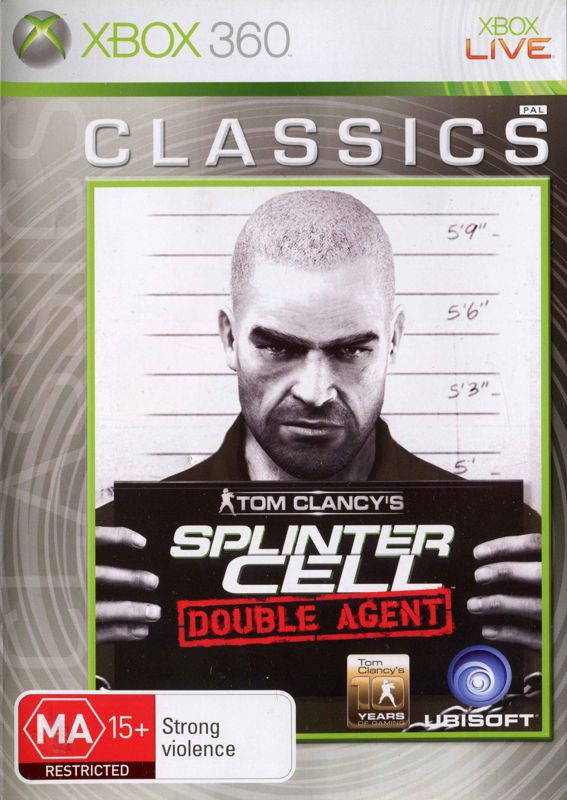Front Cover for Tom Clancy's Splinter Cell: Double Agent (Xbox 360) (Classics release)