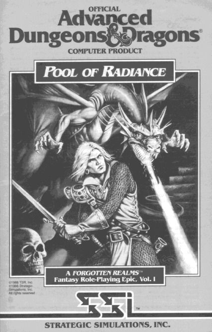 Manual for Dungeons & Dragons: Forgotten Realms - The Archives Collection 2 (Linux and Macintosh and Windows) (GOG.com release): Pool of Radiance - Front