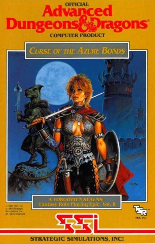 Manual for Dungeons & Dragons: Forgotten Realms - The Archives Collection 2 (Linux and Macintosh and Windows) (GOG.com release): Curse of the Azure Bonds - Front