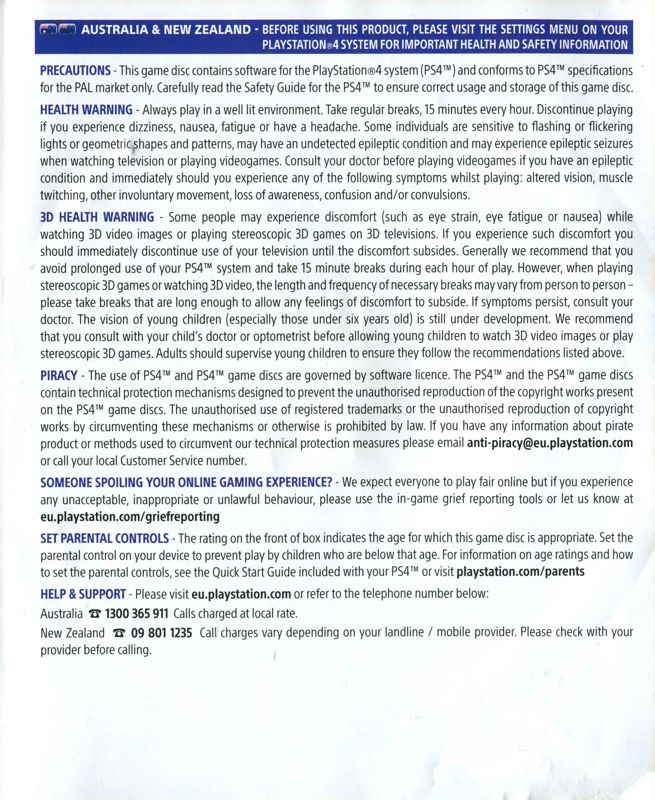 Inside Cover for Skylanders: SuperChargers (PlayStation 4) (Bundled with portal): Right