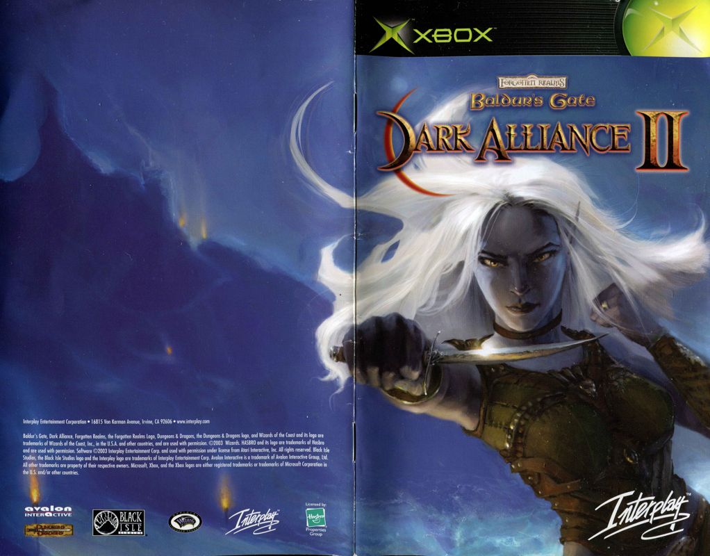 Manual for Baldur's Gate: Dark Alliance II (Xbox): Full