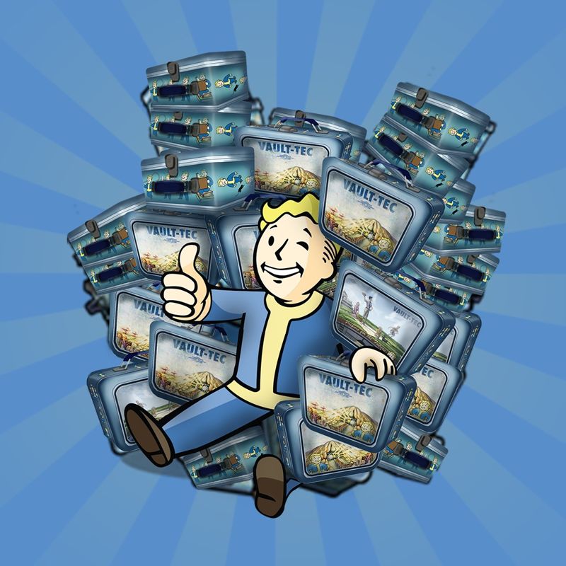 Front Cover for Fallout Shelter: Bundle of 40 Lunchboxes (PlayStation 4) (download release)