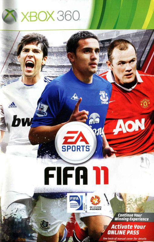 Manual for FIFA Soccer 11 (Xbox 360): Front