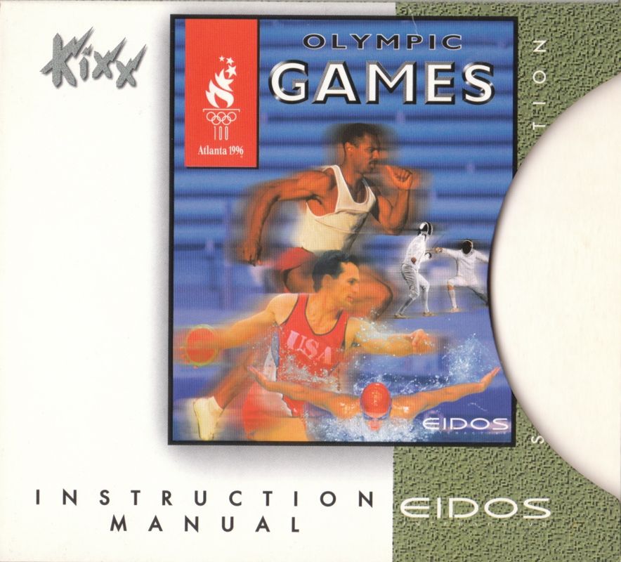 Other for Olympic Games: Atlanta 1996 (DOS) (Kixx release): DigiPak Folder - Inside Right Flap (Holds Booklet manual)