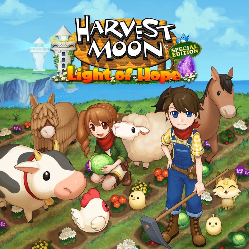 Front Cover for Harvest Moon: Light of Hope (PlayStation 4) (download release)