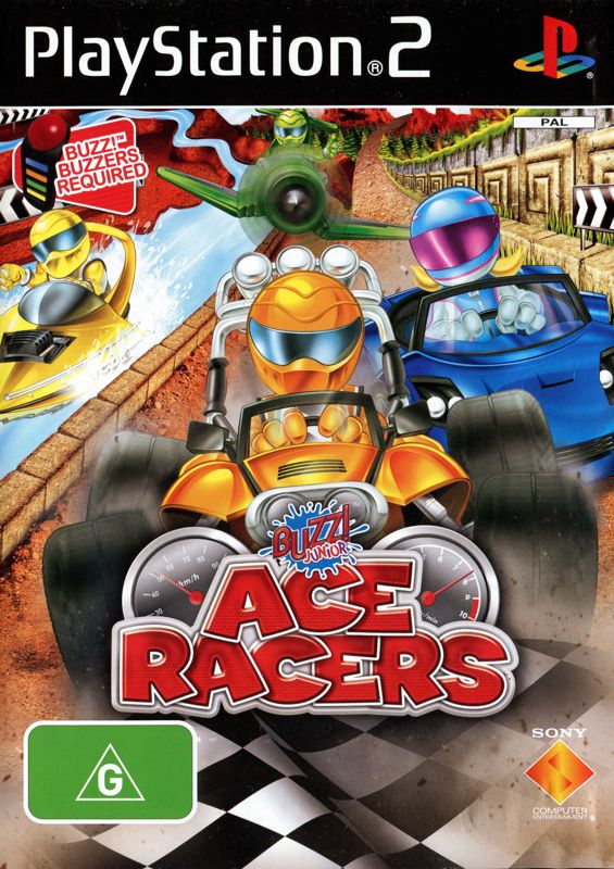 Front Cover for Buzz! Junior: Ace Racers (PlayStation 2)